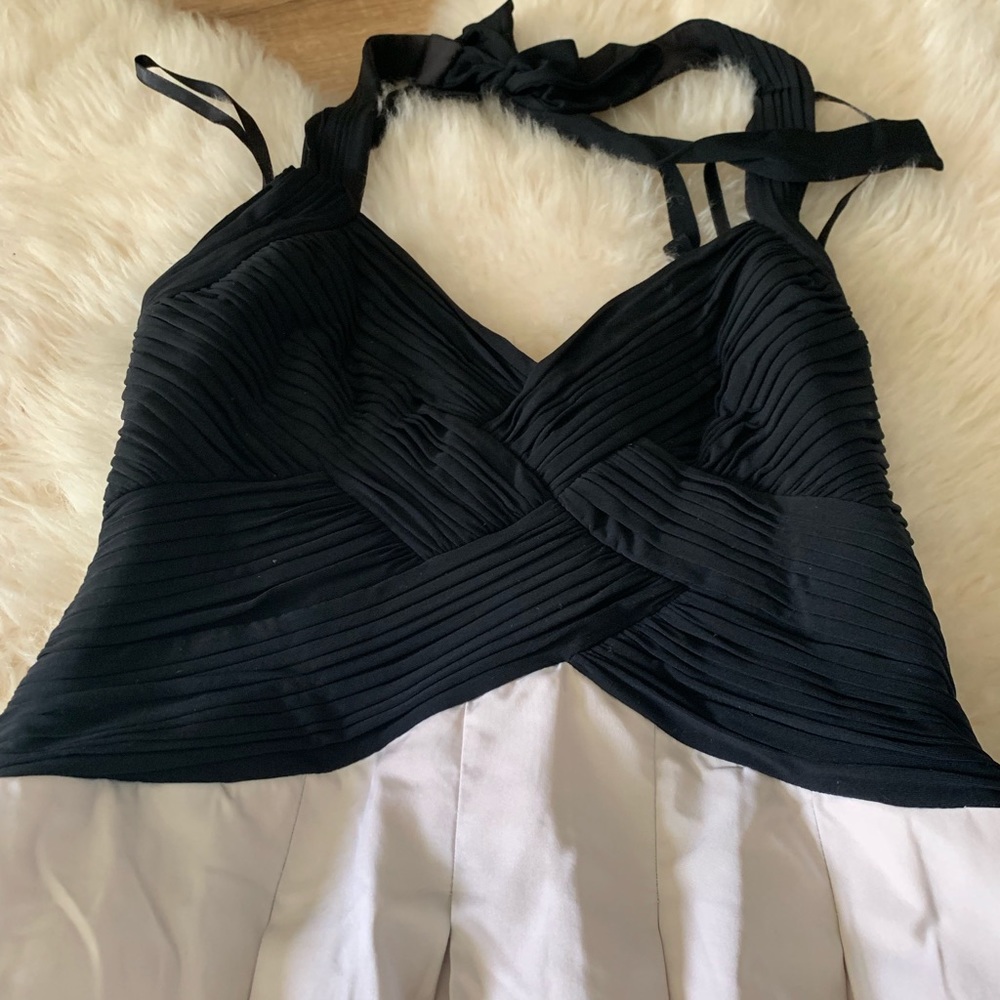 BCBG Black and Tan dress